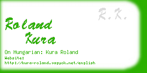 roland kura business card